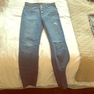 NWT button fly j crew skinny jeans 29 Tall